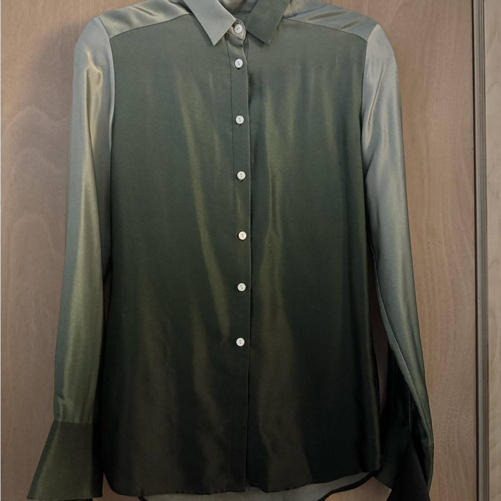 Christopher Esber Green Ombre Button-Up Shirt